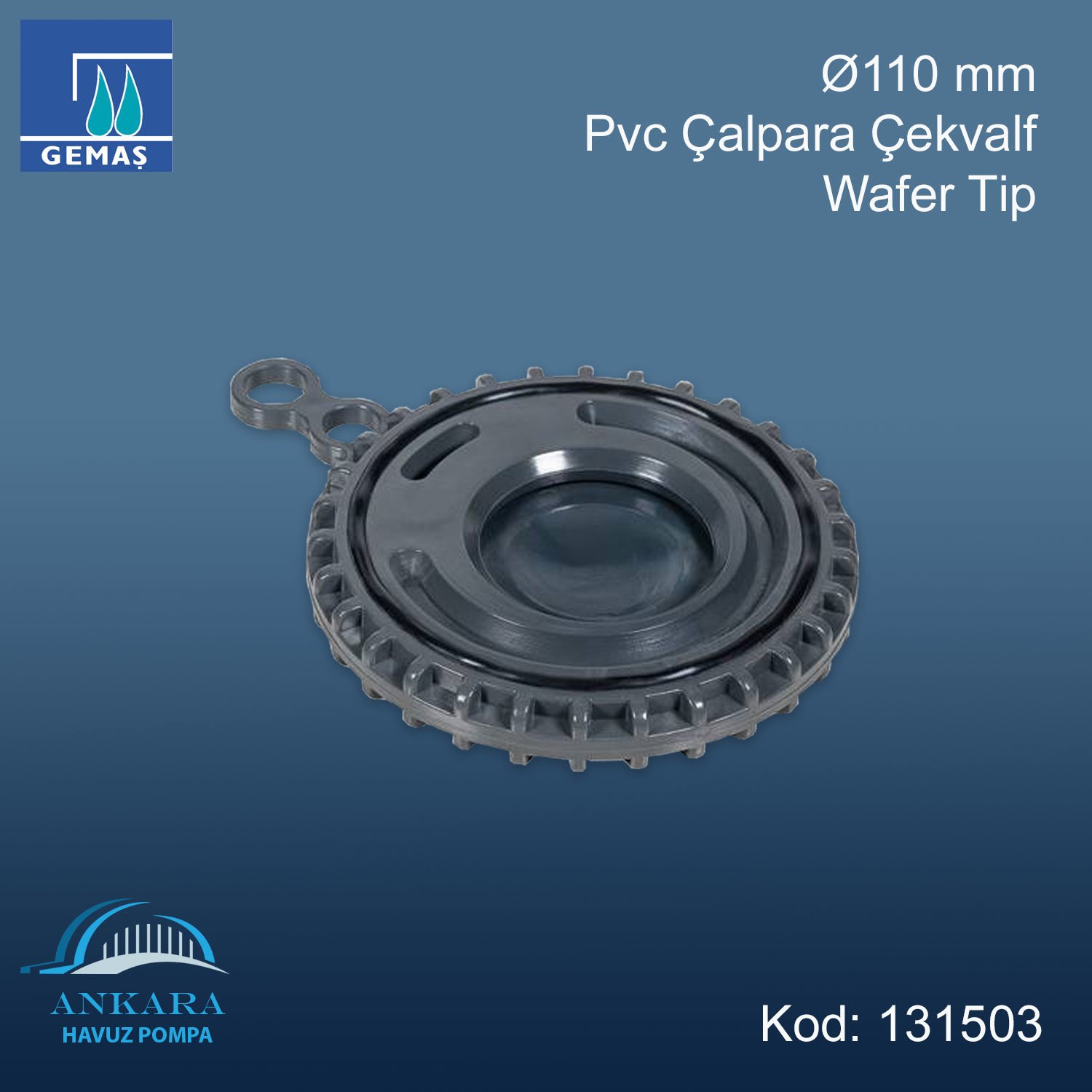 Ø110 mm Pvc Çalpara Çekvalf - Wafer Tip