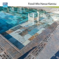 Fossil Mix (16,5x16,5 cm) Porselen Karo - m² 'si