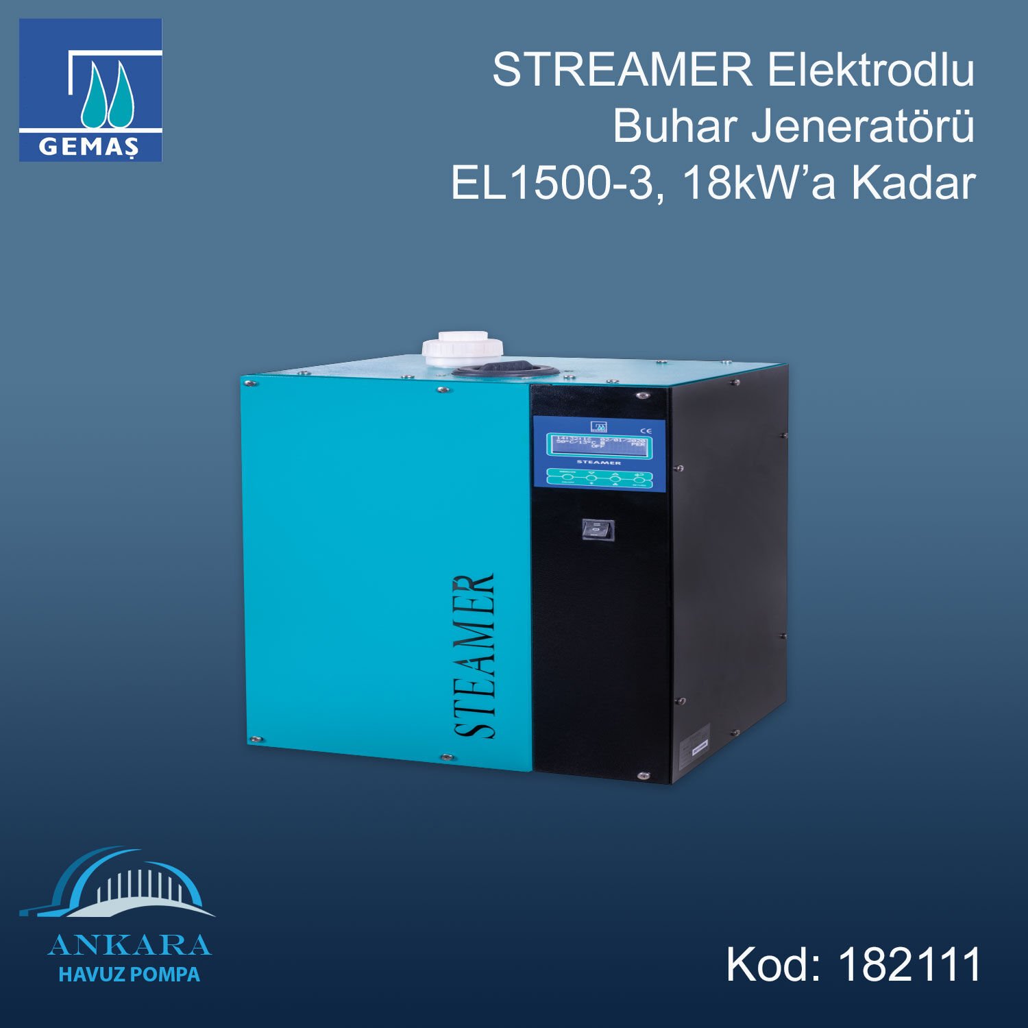 STEAMER Elektrodlu Buhar Jenaratörü