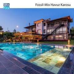 Fossil Mix (5x5 cm / Fileli) Porselen Karo - m² 'si