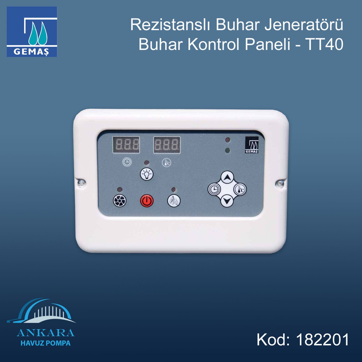 Rezistanslı  Buhar Jenaratörü Buhar Kontrol Paneli-TT40