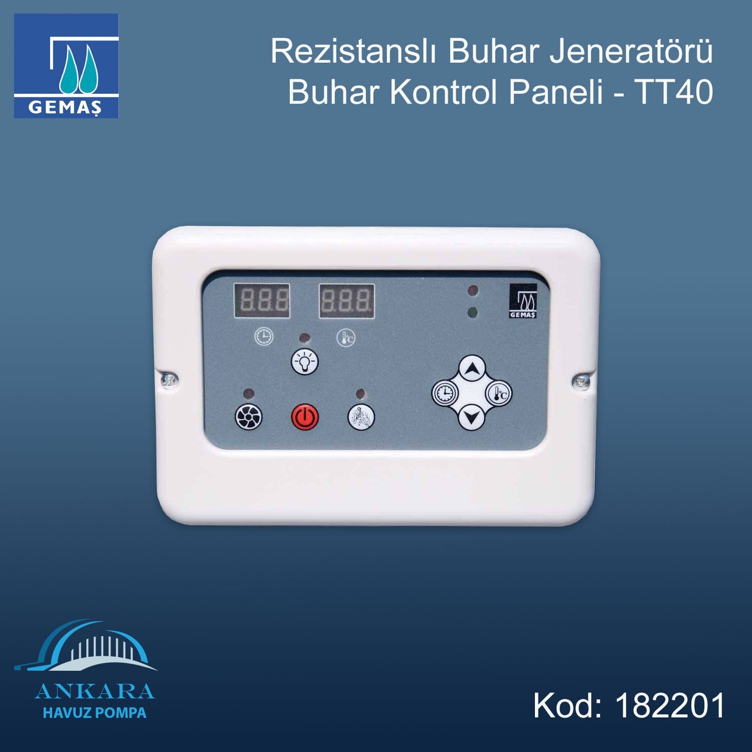 Rezistanslı  Buhar Jenaratörü Buhar Kontrol Paneli-TT40