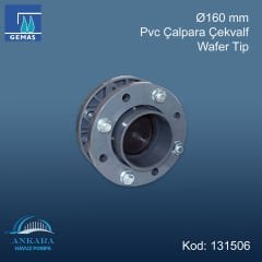 Ø160 mm Pvc Çalpara Çekvalf - Wafer Tip