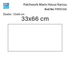 Patchwork Marin (33x66 cm) Porselen Karo - m² 'si