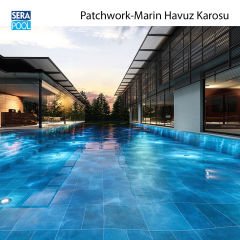 Patchwork Marin (33x66 cm) Porselen Karo - m² 'si
