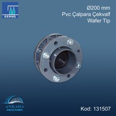 Ø200 mm Pvc Çalpara Çekvalf - Wafer Tip