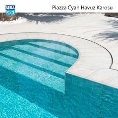 Piazza Cyan (33x33 cm) Porselen Karo - m² 'si