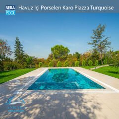 Piazza Turquoise (33x66 cm) Porselen Karo - m² 'si