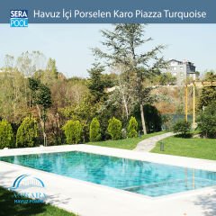 Piazza Turquoise (33x66 cm) Porselen Karo - m² 'si