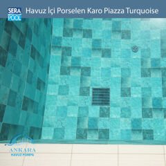 Piazza Turquoise (33x66 cm) Porselen Karo - m² 'si
