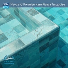 Piazza Turquoise (33x66 cm) Porselen Karo - m² 'si
