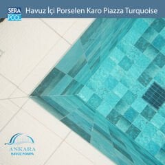 Piazza Turquoise (33x66 cm) Porselen Karo - m² 'si