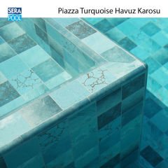 Piazza Turquoise (33x66 cm) Porselen Karo - m² 'si