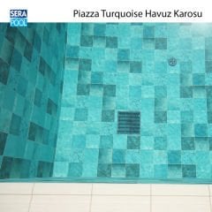 Piazza Turquoise (33x33 cm) Porselen Karo - m² 'si