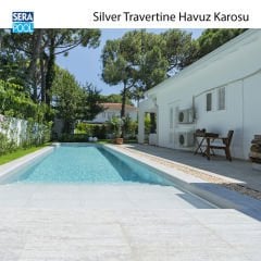 Silver Traverten 33x66x0,76 cm Porselen Karo - m² 'si