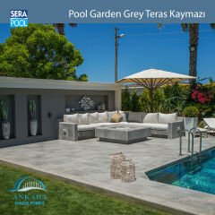 Pool Garden Grey 33x66x0,76 cm Teras Kaymazı - m² 'si