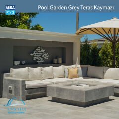 Pool Garden Grey 33x66x0,76 cm Teras Kaymazı - m² 'si