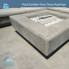 Pool Garden Grey 33x66x0,76 cm Teras Kaymazı - m² 'si