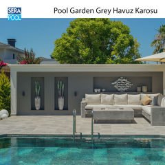 Pool Garden Grey 33x66x0,76 cm Porselen Karo - m² 'si