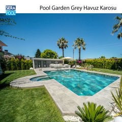 Pool Garden Grey 33x66x0,76 cm Porselen Karo - m² 'si