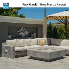 Pool Garden Grey 33x66x0,76 cm Porselen Karo - m² 'si