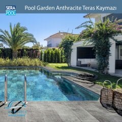 Pool Garden Anthracite 33x66x0,76 cm Teras Kaymazı - m² 'si