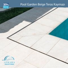 Pool Garden Beige 33x66x0-76 cm Teras Kaymazı - m² 'si