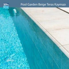 Pool Garden Beige 33x66x0-76 cm Teras Kaymazı - m² 'si