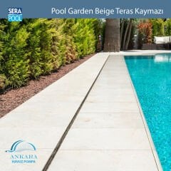Pool Garden Beige 33x66x0-76 cm Teras Kaymazı - m² 'si