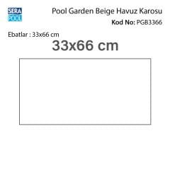 Pool Garden Beige 33x66x0-76 cm Porselen Karo - m² 'si