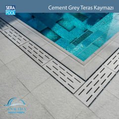 Cement Grey 33x66x0,76 cm Teras Kaymazı - m² 'si