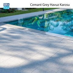 Cement Grey 33x66x0,76 cm Porselen Karo - m² 'si