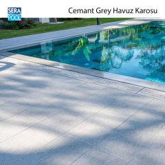 Cement Grey 33x66x0,76 cm Porselen Karo - m² 'si