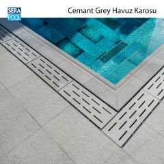 Cement Grey 33x66x0,76 cm Porselen Karo - m² 'si