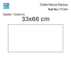 Cotto 33x66x0,76 cm Porselen Karo - m² 'si