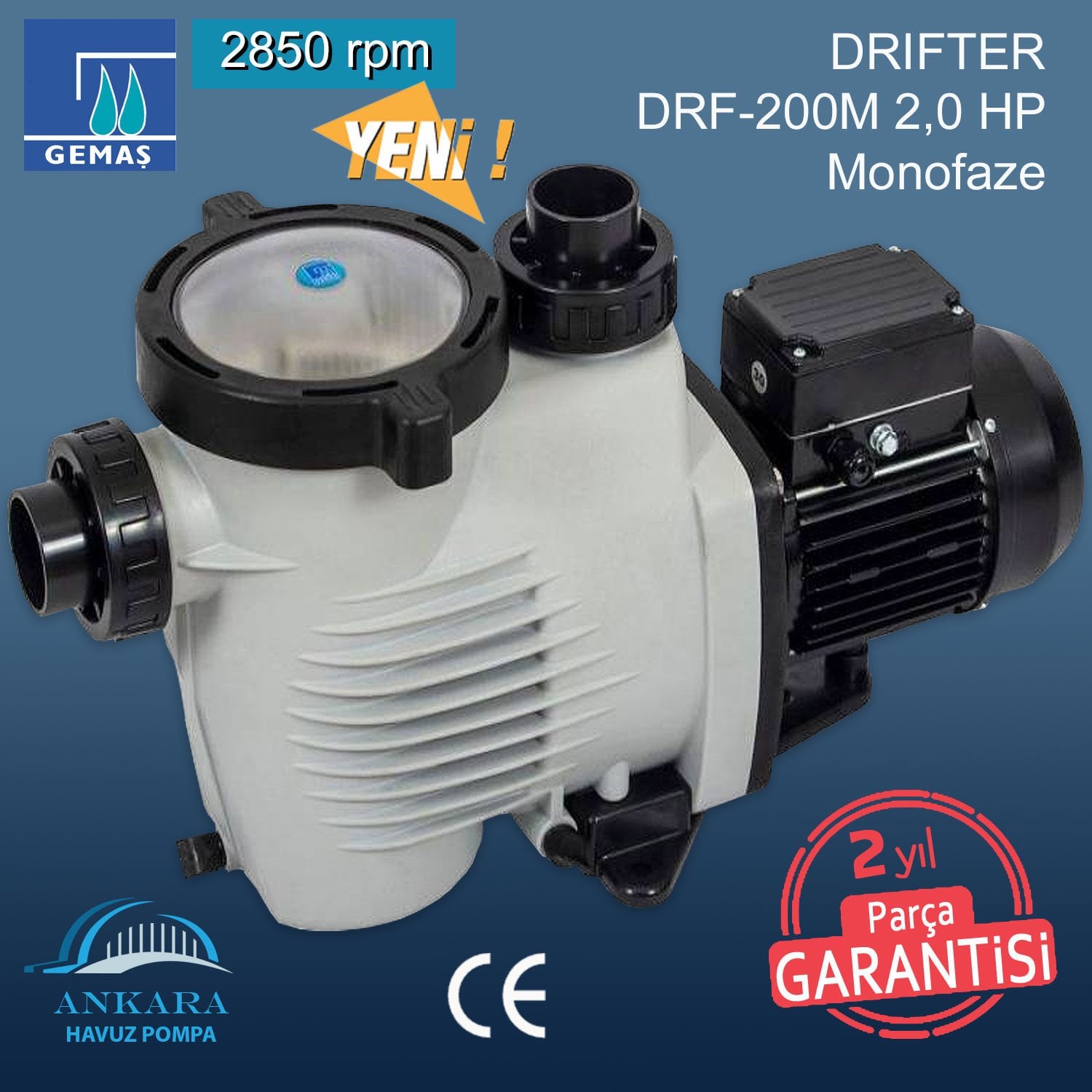 DRIFTER DRF-200M, 2,0HP, Monofaze