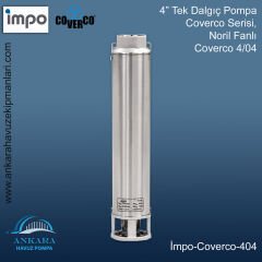 COVERCO 4/04 Tek Dalgıç Pompa, 4'' Derin Kuyu, Sondaj Pompası 0,50 Hp , 26 Mss , 6 m3/h