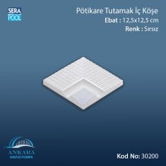 Pötikare Tutamak İç Köşe 12,5x12,5 cm Sırsız