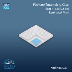 Pötikare Tutamak İç Köşe 12,5x12,5 cm Açık Mavi