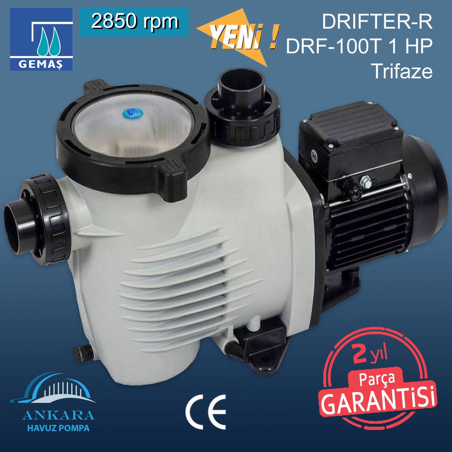 DRIFTER-R DRF-100T 1 HP, Trifaze