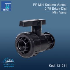 0,75 Erkek - Dişi Mini Vana