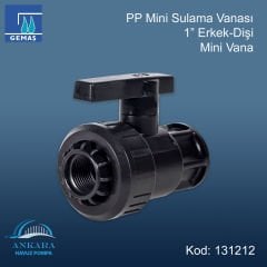 1'' Erkek - Dişi Mini Vana