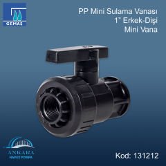 1'' Erkek - Dişi Mini Vana