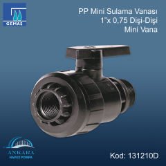 1''x0,75 Dişi - Dişi Mini Vana