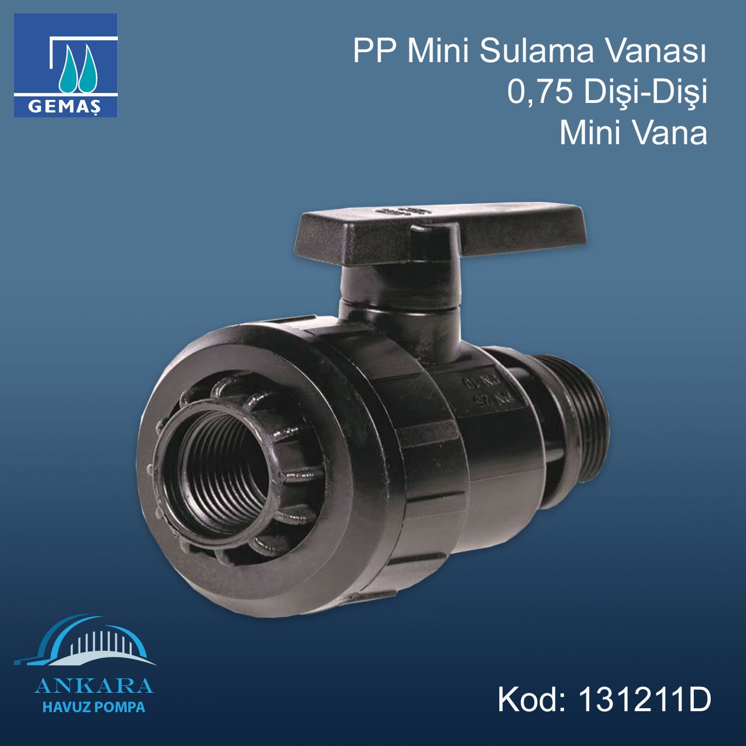 0,75 Dişi - Dişi Mini Vana