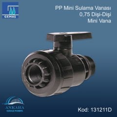 0,75 Dişi - Dişi Mini Vana