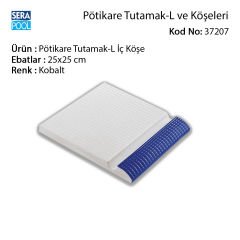 Pötikare Tutamak-L İç Köşe 25x25 cm Kobalt