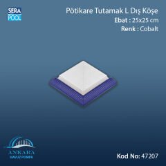 Serapool Kobalt Tutamak-L Dış Köşe 25x25 cm (Pötikare)