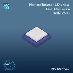 Pötikare Tutamak-L Dış Köşe 25x25 cm Kobalt