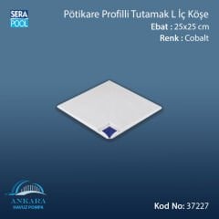 Serapool Kobalt Profilli Tutamak-L İç Köşe 25x25 cm (Pötikare)
